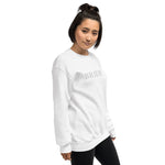 Bride Embroidered Women's White Sweatshirt - Engagement Wedding Shirt