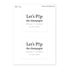Let's Pop the Champagne Because I'm Changing My Last Name Full Size Bottle Labels Bachelorette Engagement Wedding Party