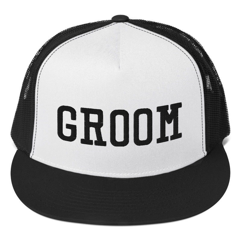 Groom Embroidered Trucker Cap