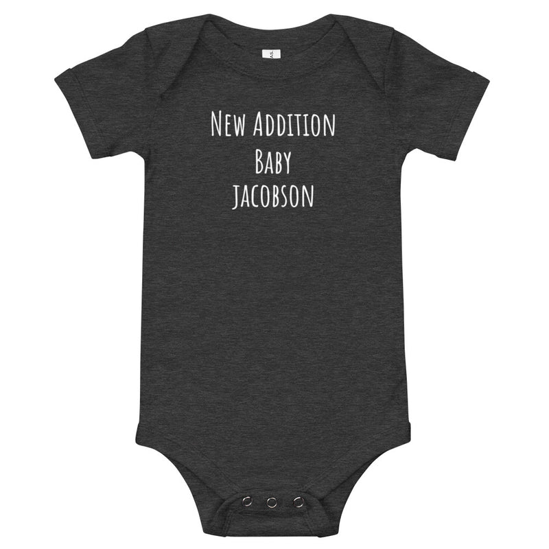 Custom New Addition Infant Bodysuit